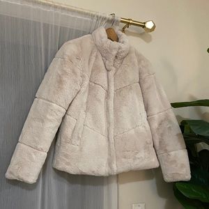 Zara Faux Fur Jacket sz XS